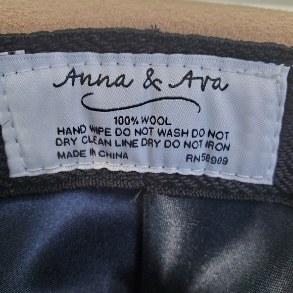 ANNA & AVA CAMEL FEDORA HAT - Picture 8 of 10